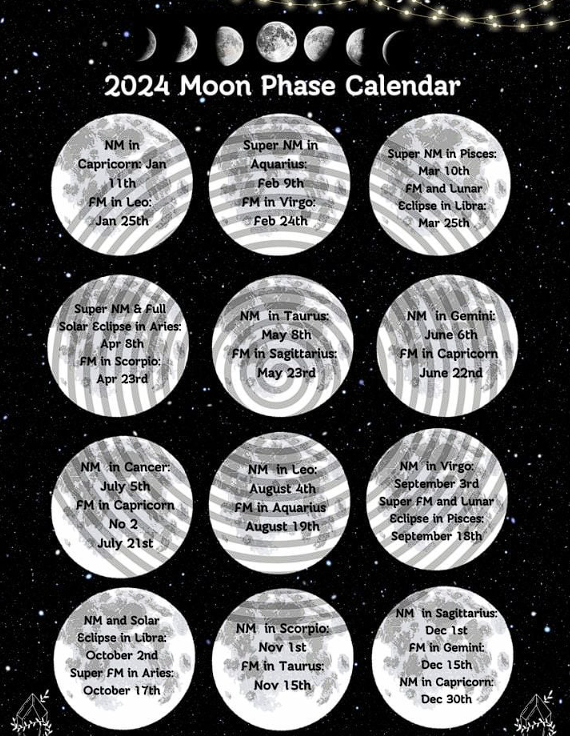 Full Moon Calendar 2024