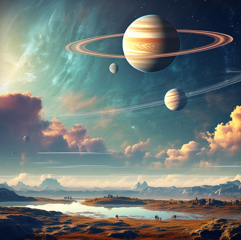 Fantasy Art about Planets of the Solar System